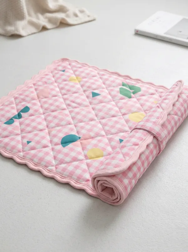 Gingham Geometric Pattern Pattern Cooling Mat