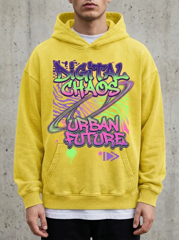 Unisex Streetwear Graffiti Abstract Hoodie