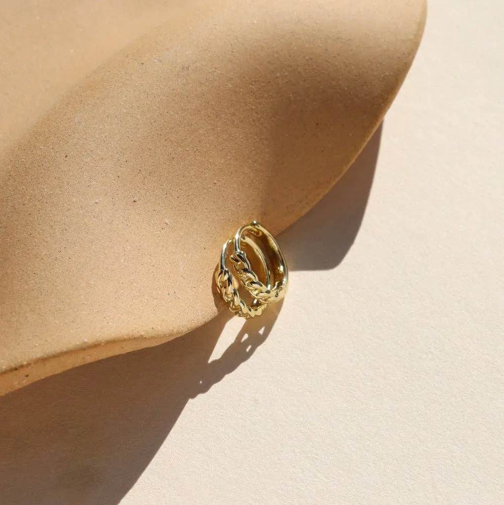 Classic Compact Huggie Hoop Earrings