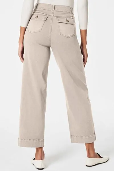 Relaxed High Waist Pocketed Denim Jeans