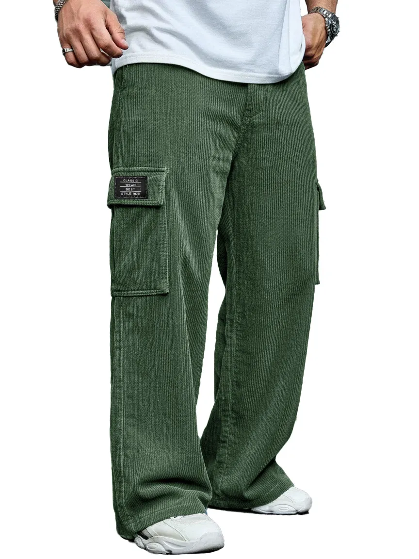 Corduroy Pocket Relaxed Trousers