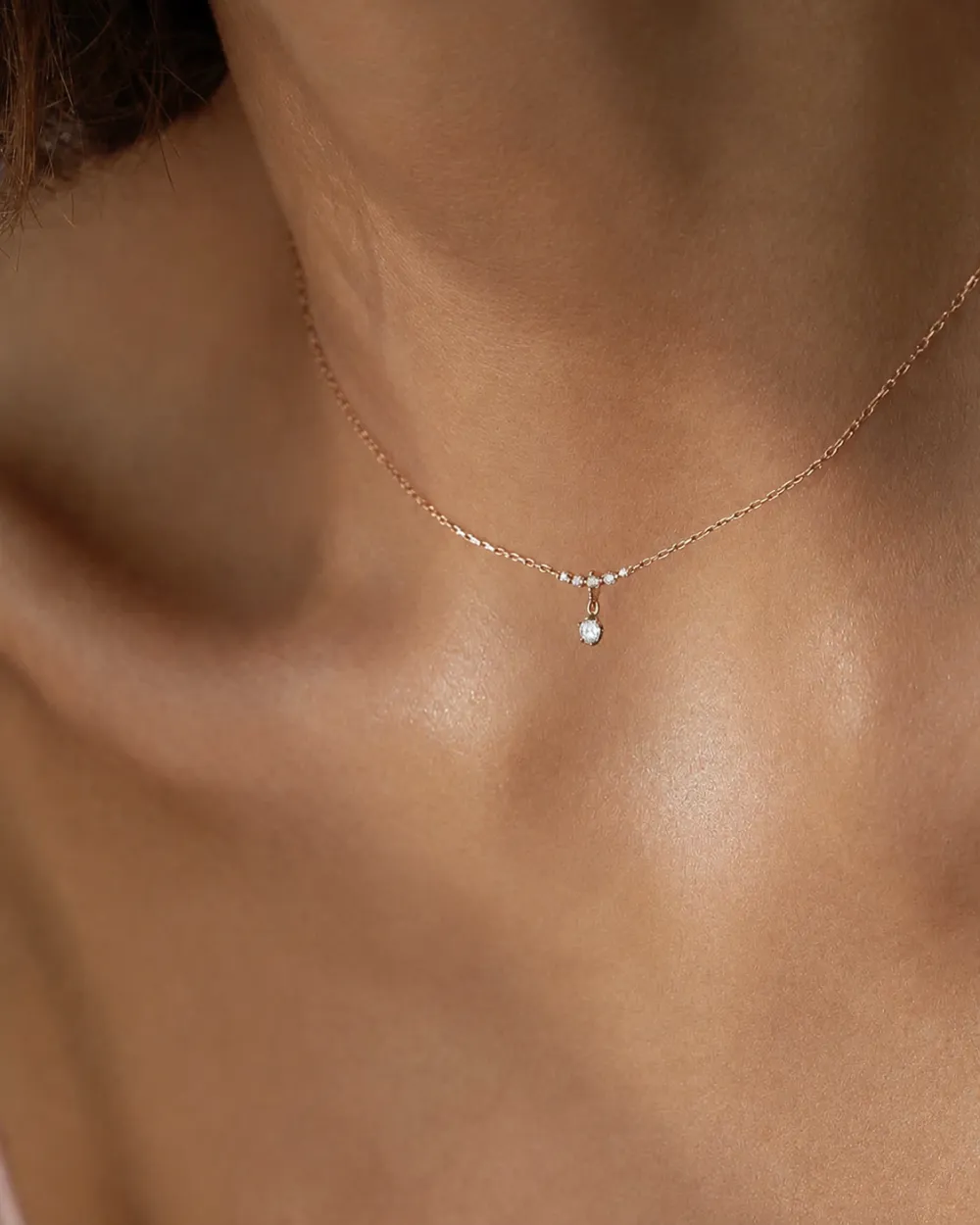 Soft Snowflake  Necklace