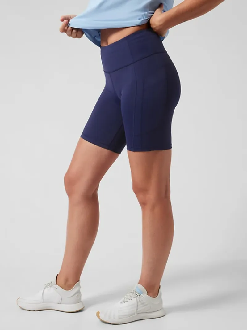Contoured Biker Shorts For Chic Active Style