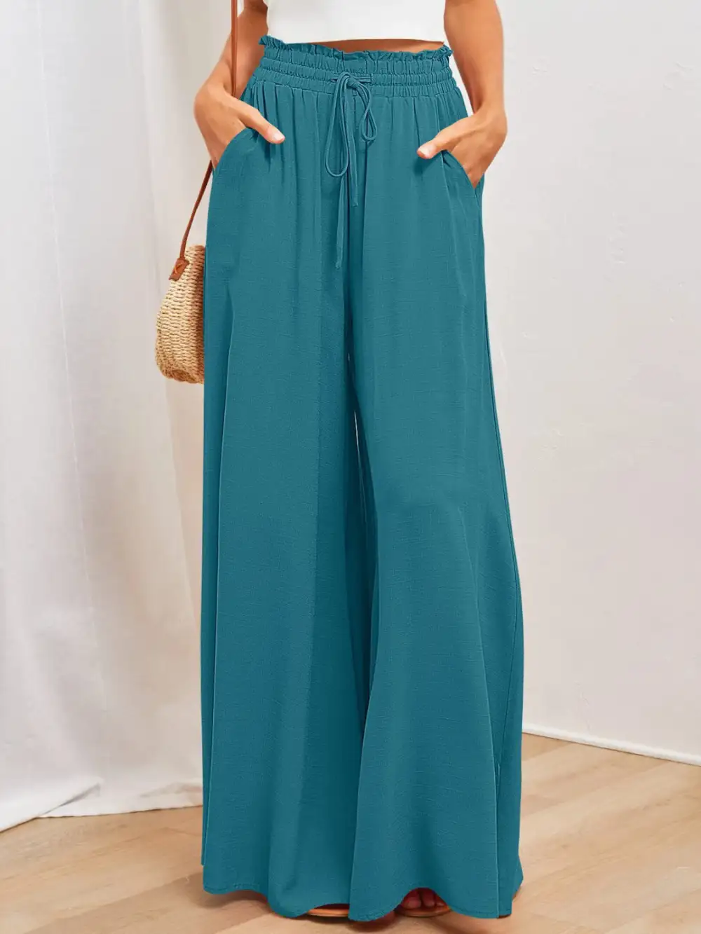 Wide Leg Pocket Pants