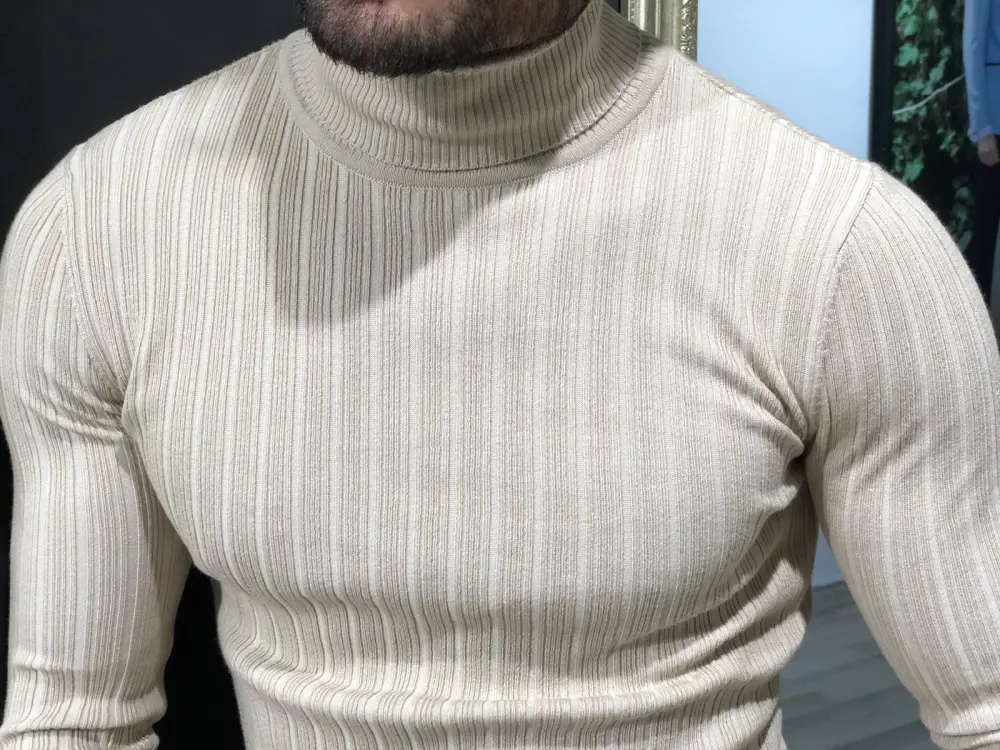 Clean Finish Slim Fit Knit Turtleneck Sweater