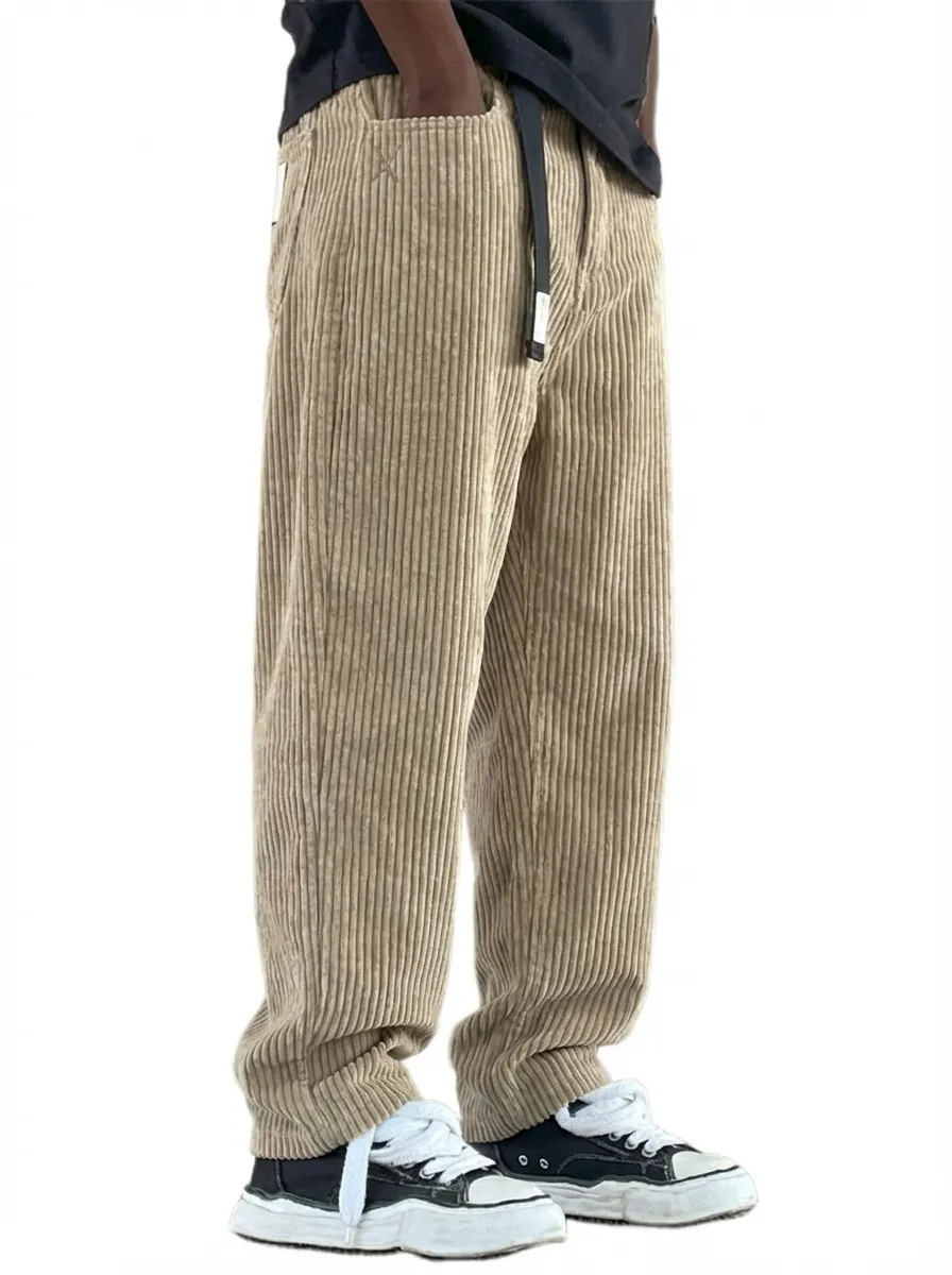 Roomy Corduroy Utility Pocket Pants
