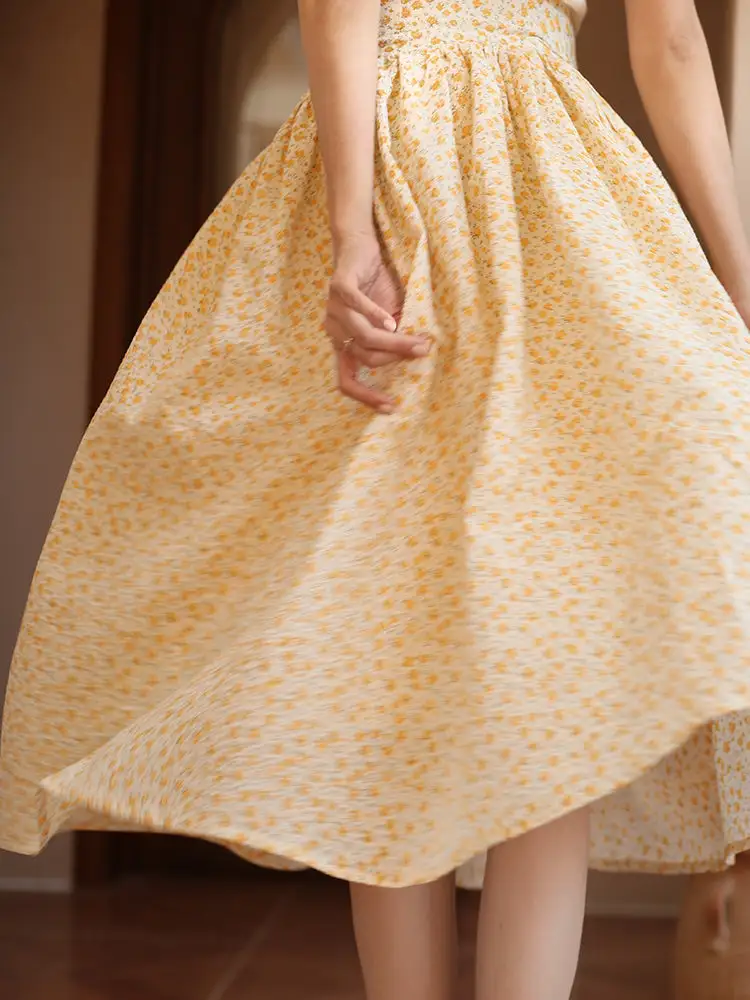 Smart Commuter Everyday Casual Floral Skirt