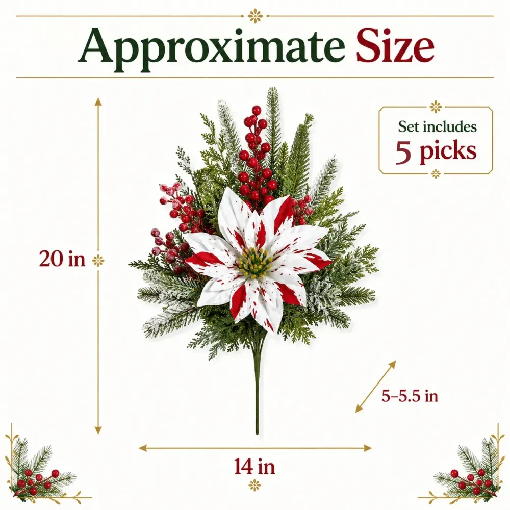🔥Last Day 49% OFF🌺🎄Christmas Poinsettia Planter Inserts