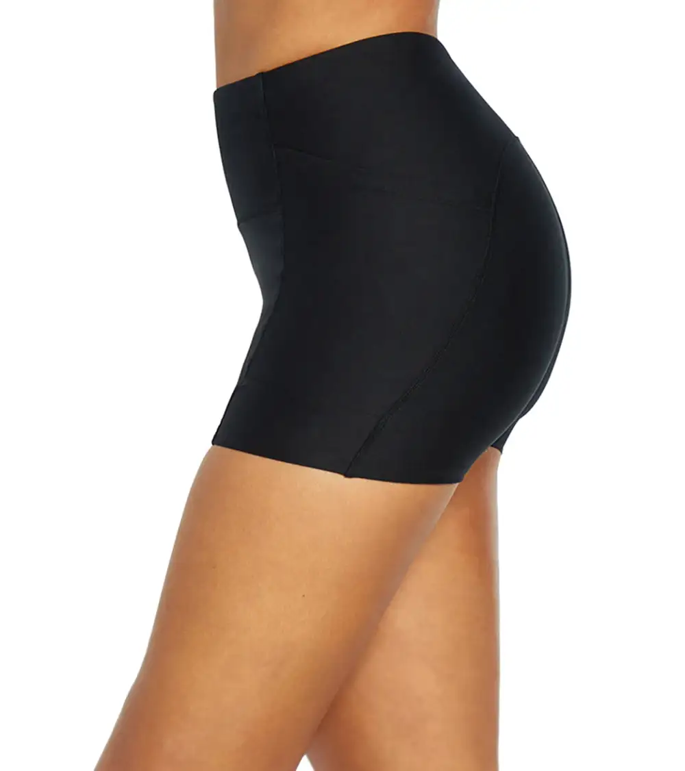 Encased Waist Side Pocket Yoga Shorts