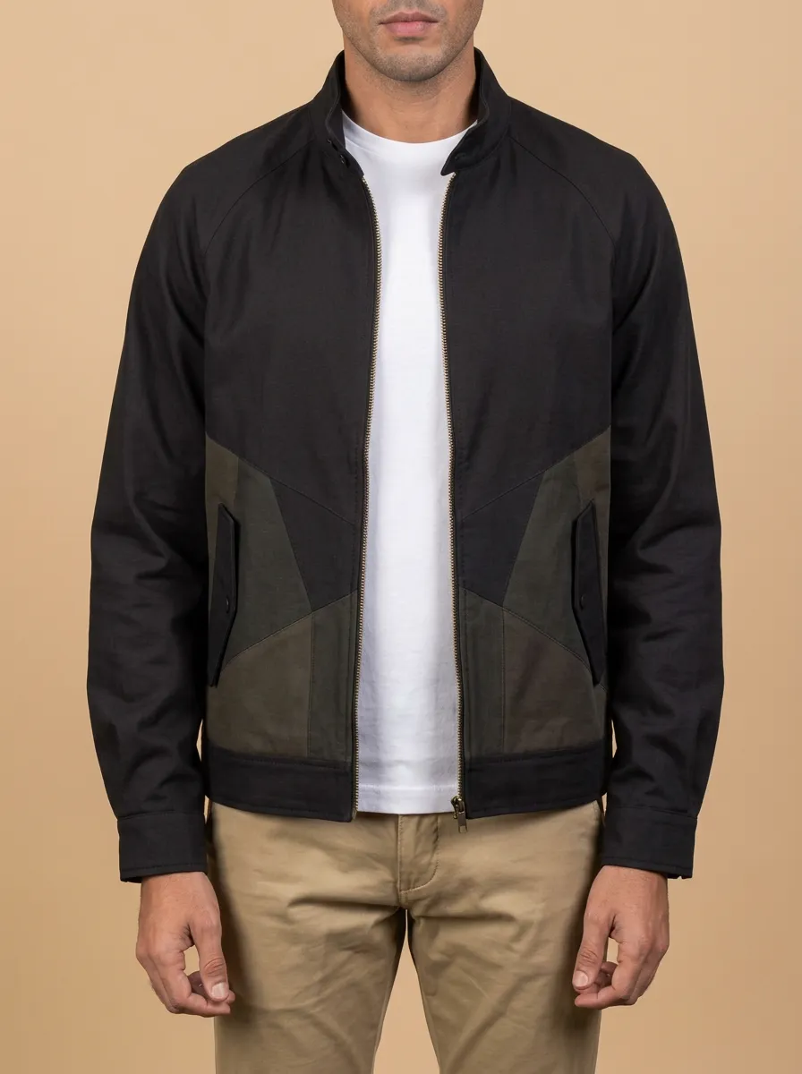 Colorblock Bomber Jacket