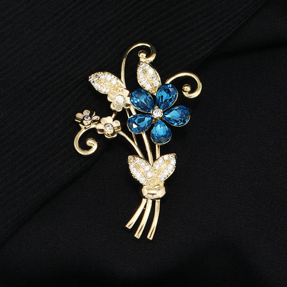 Floral Mosaic Statement Brooch