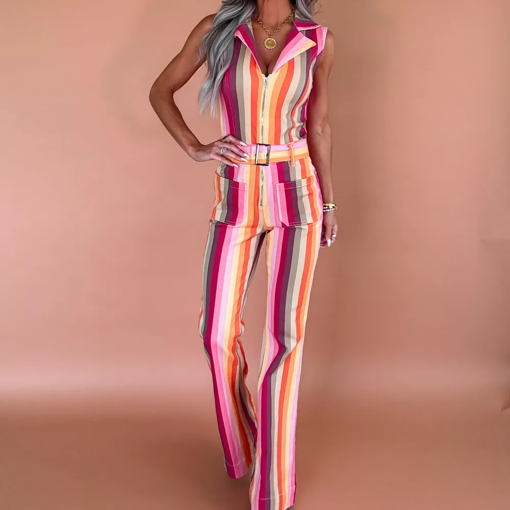 Rhythm Striped Jumpsuit