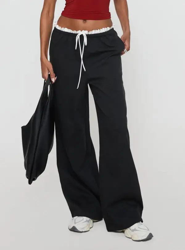 Pilly Wide Wide Leg Pants