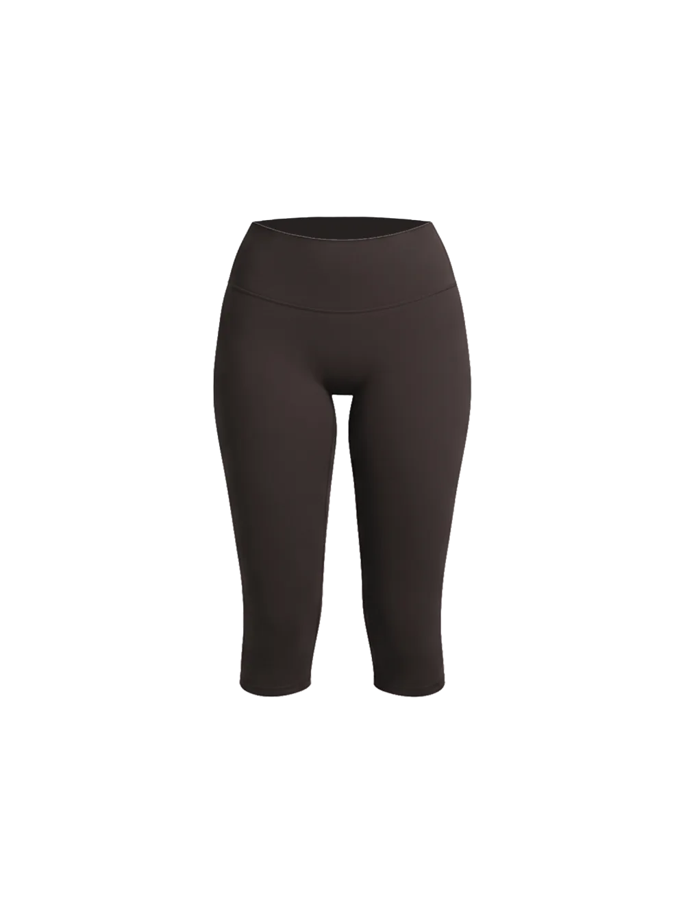 Modern Smooth-Scrunch Scrunch-Detail Capri Leggings