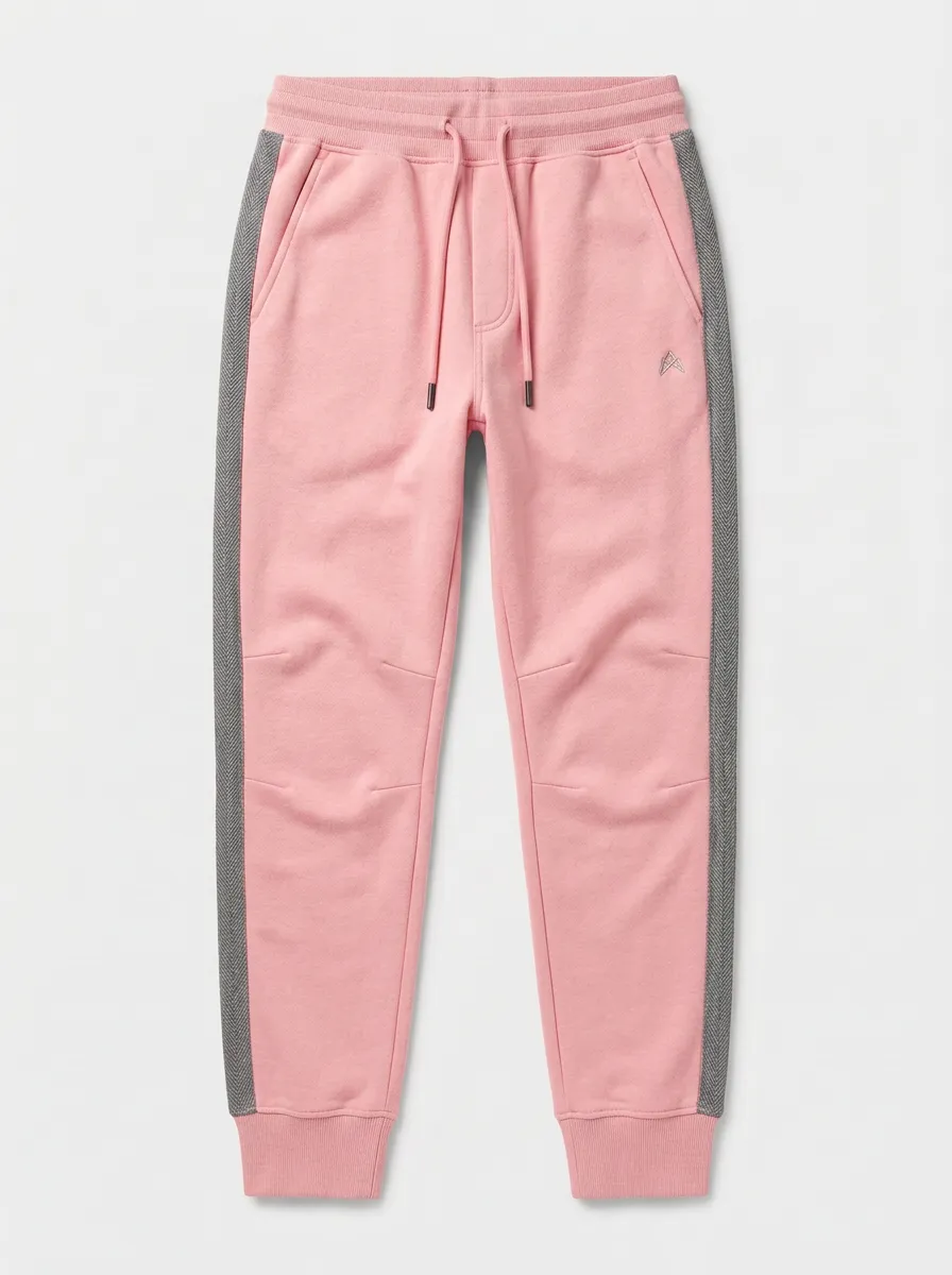 Men's Herringbone Side Stripe Jogger Sweatpants