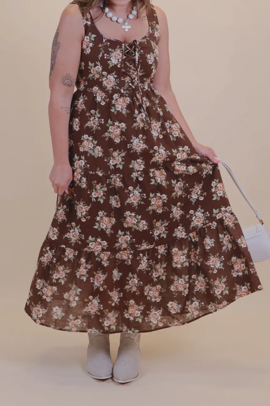 Woven Floral Maxi Dress