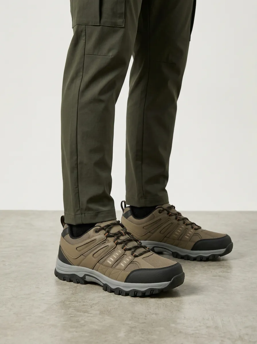 Men's Everyday Outdoor Hiking Mesh Print Shoes