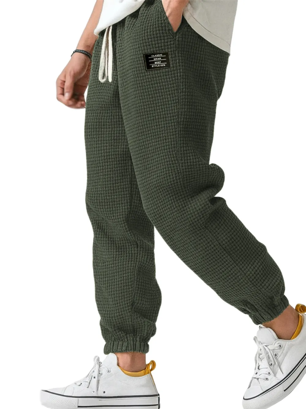 Textured Knit Easy Pants