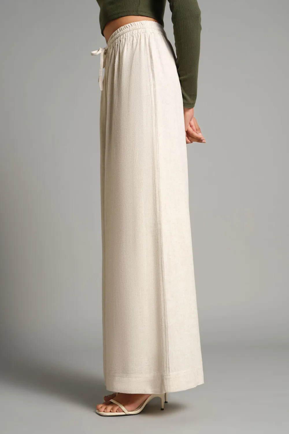 Casual Style Wide-Leg Pants