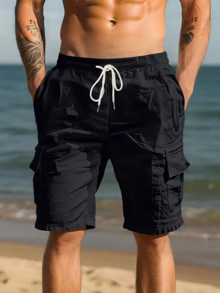 Breathable Cotton Cargo Shorts