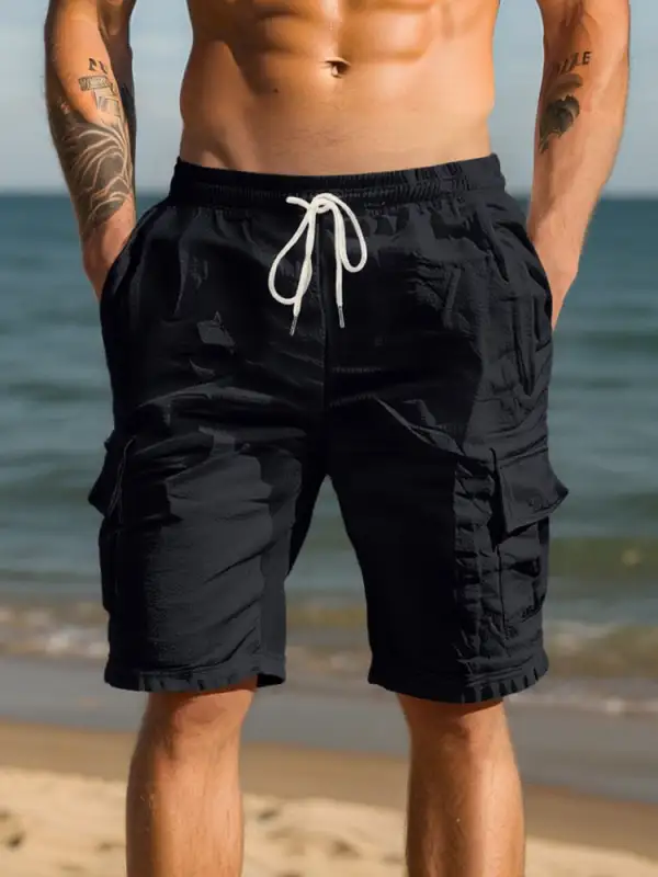 Breathable Cotton Cargo Shorts