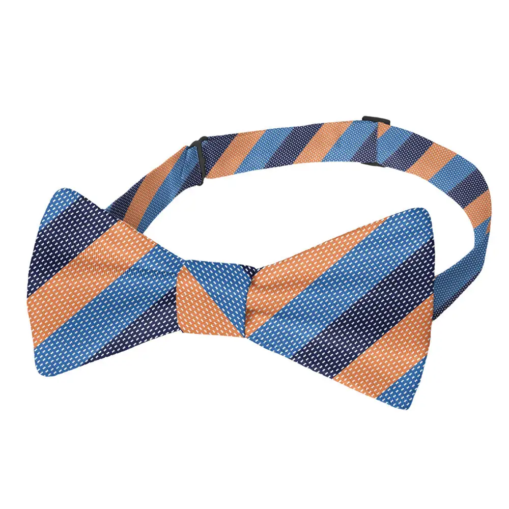 Kent Stripe Motif Bow Tie