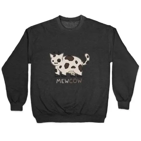 Novelty Cow Crewneck Sweatshirt