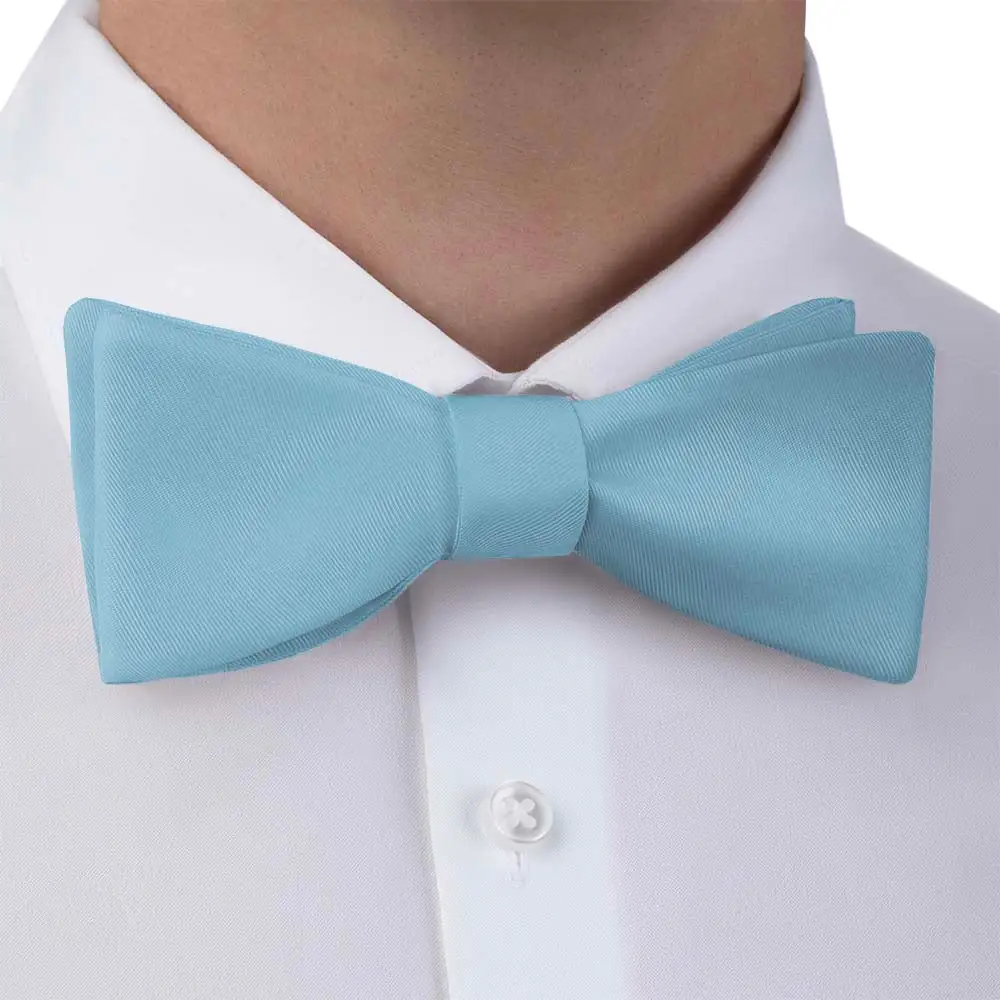 Sleek Solid Pattern Bow Tie