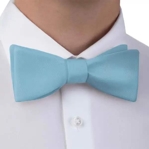 Sleek Solid Pattern Bow Tie