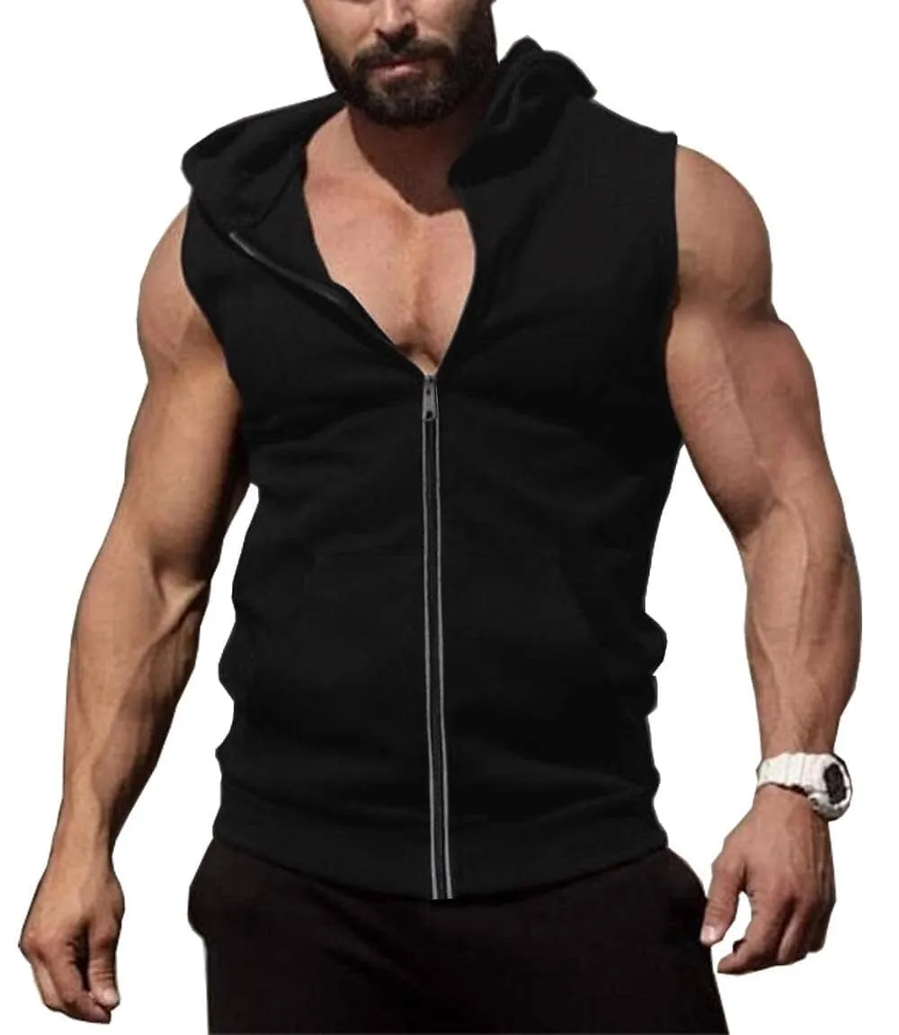 Zip Up Workout Tank Tops