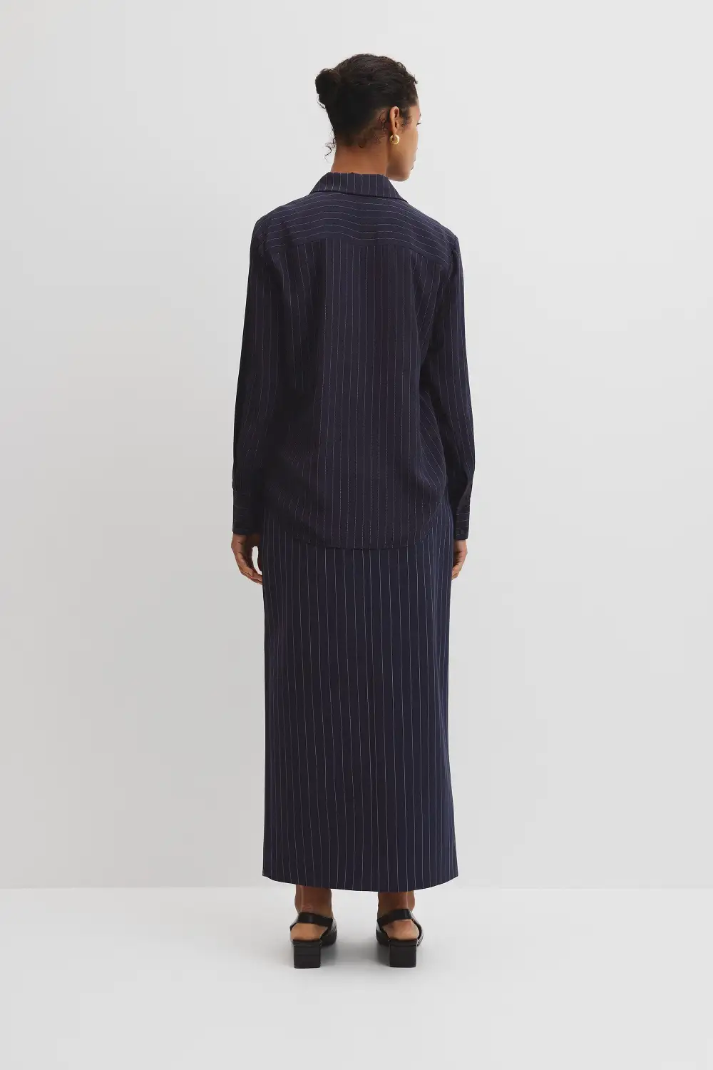 Women's Striped Silk Shirt
