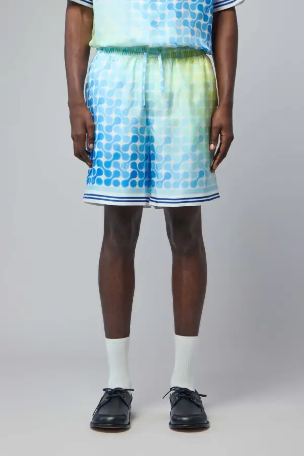 Silk Printed Shorts