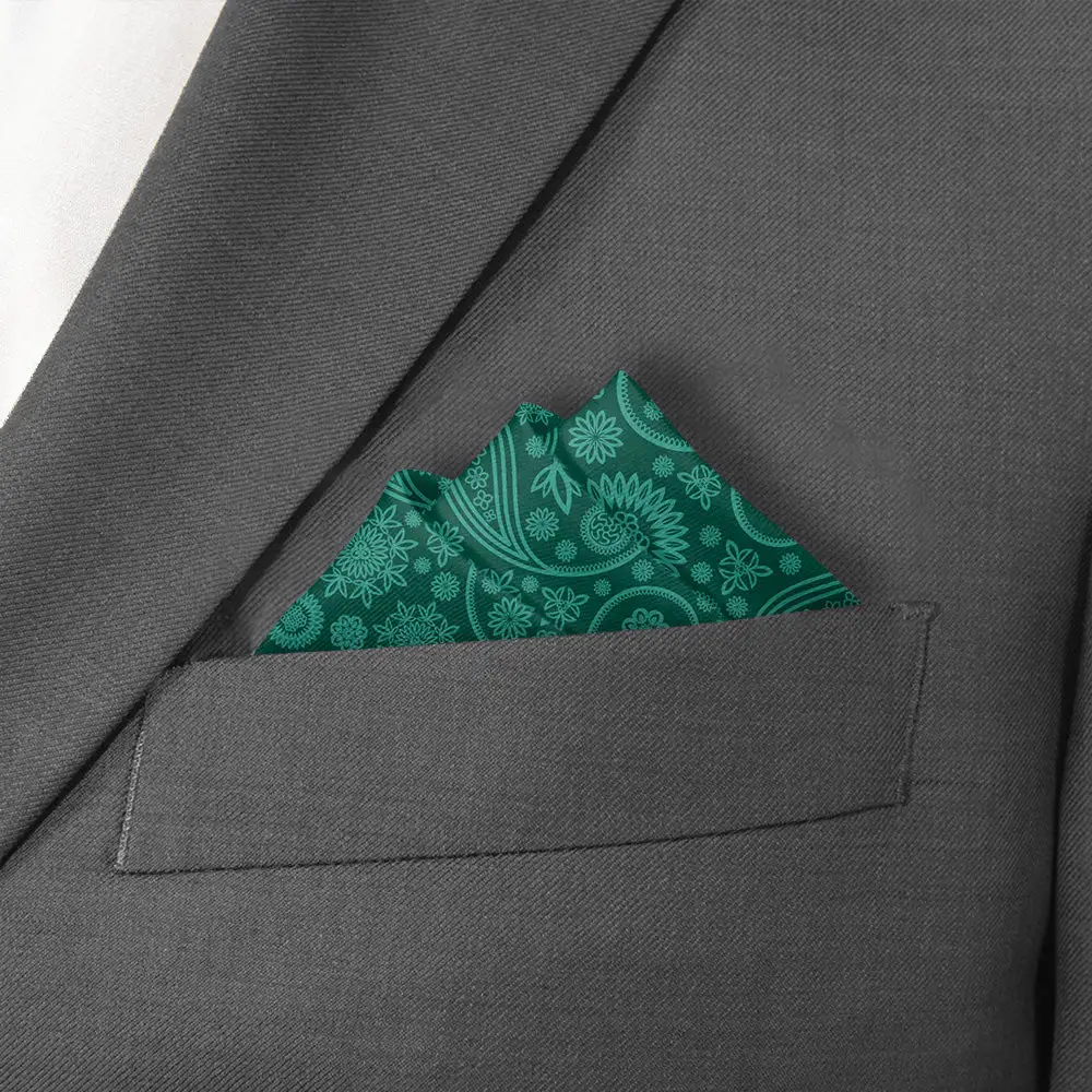 Distinctive Tailored Paisley Pocket Square