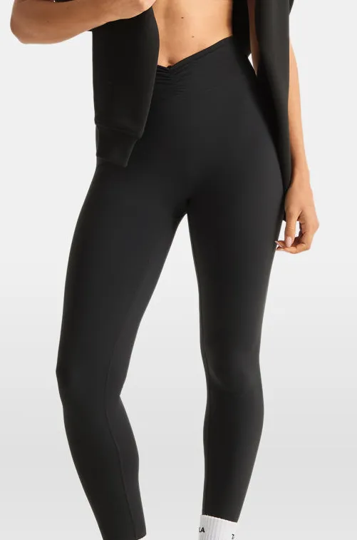 Ruched Waist Clean Front Leggings
