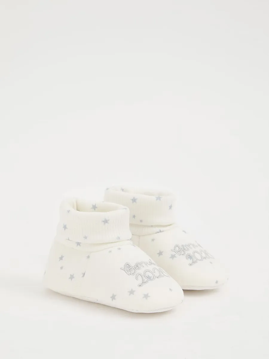 White Star Born In 2026 Booties