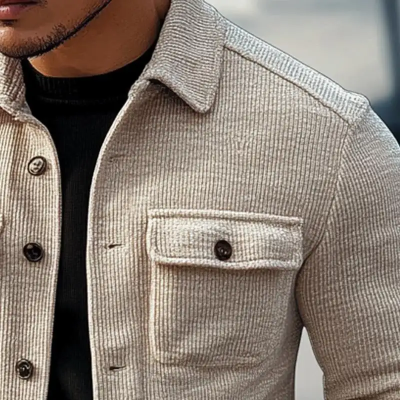 Washed Work Striped Jacket