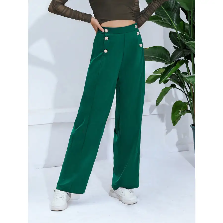 Relaxed Wide Leg Pants