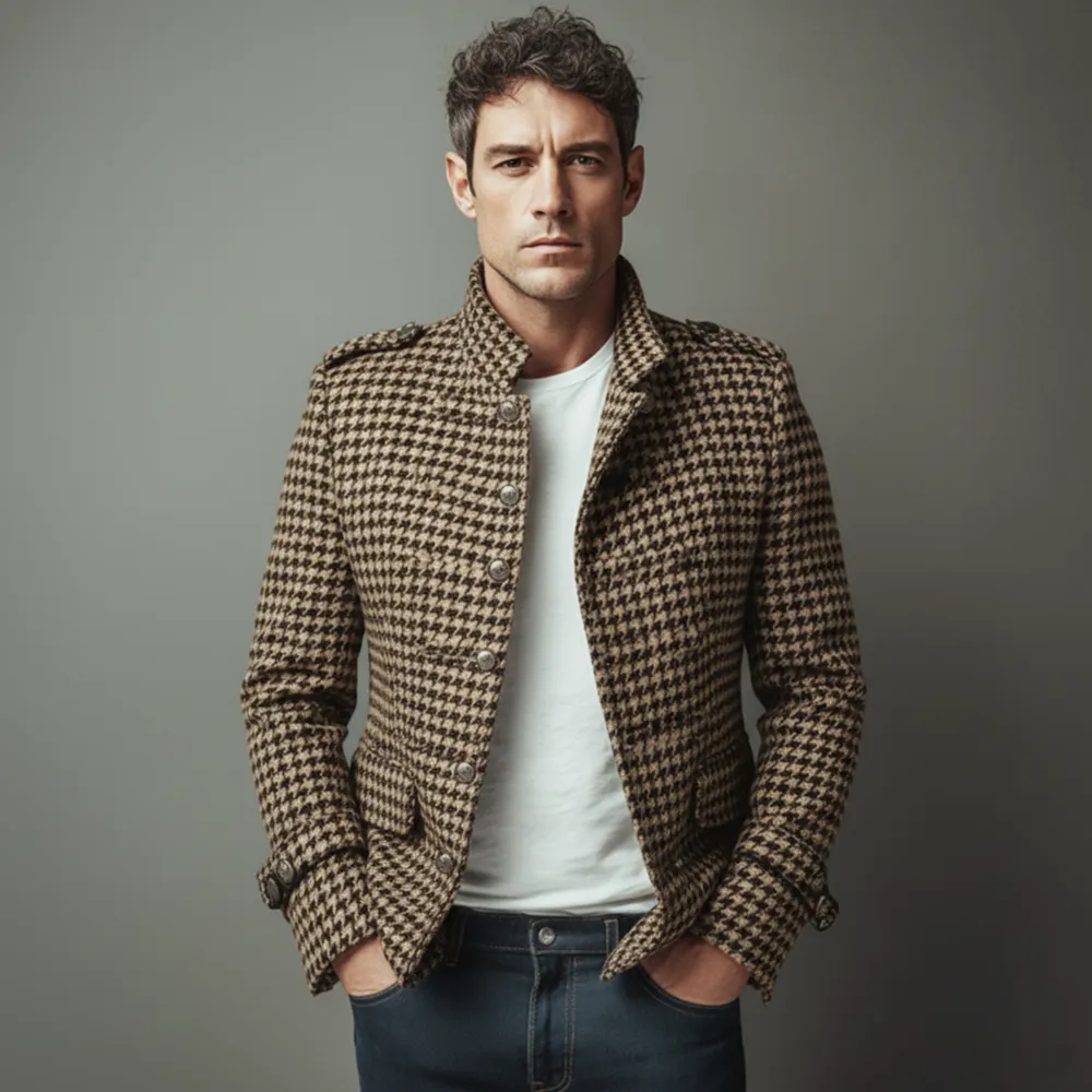 Wool Button Jacket