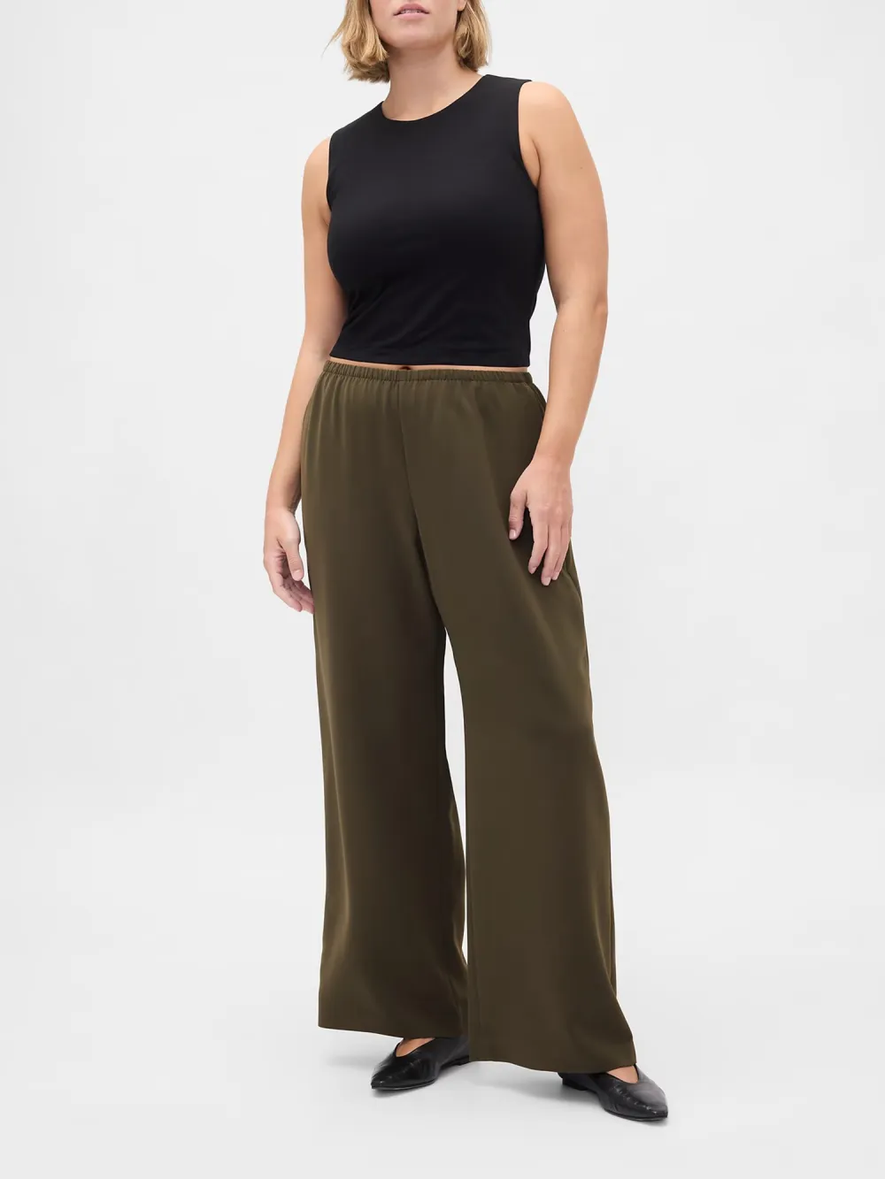 Drawstring Pure Pants