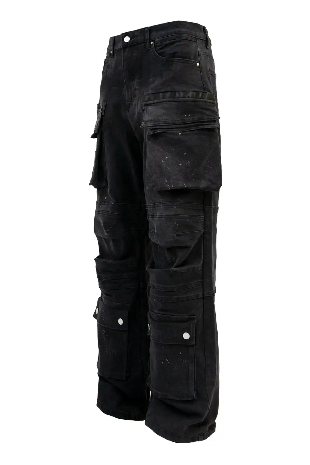 Men's Wide Fit Utility Baggy Denim Pants