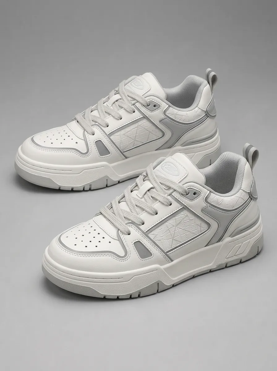 Men's Street Geometric Pattern Skate Shoes