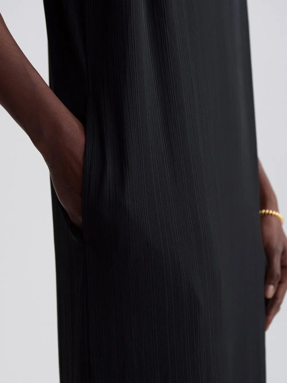 Satin Sleeveless Midi Dress