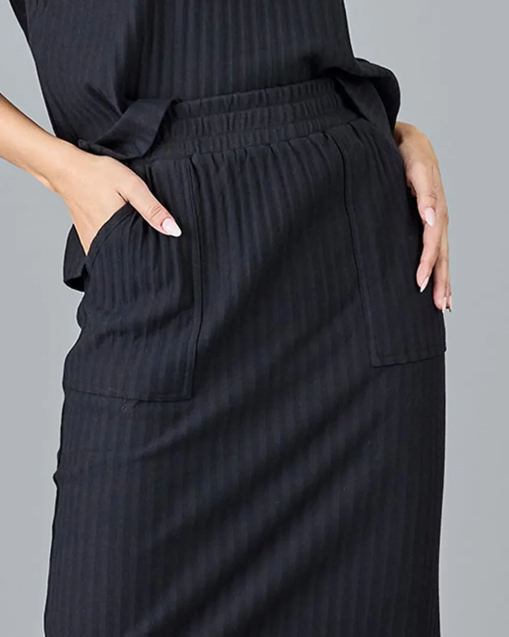 Black Midi Skirt