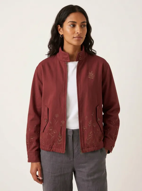 Women's Botanical Wildflower Printed Jacket