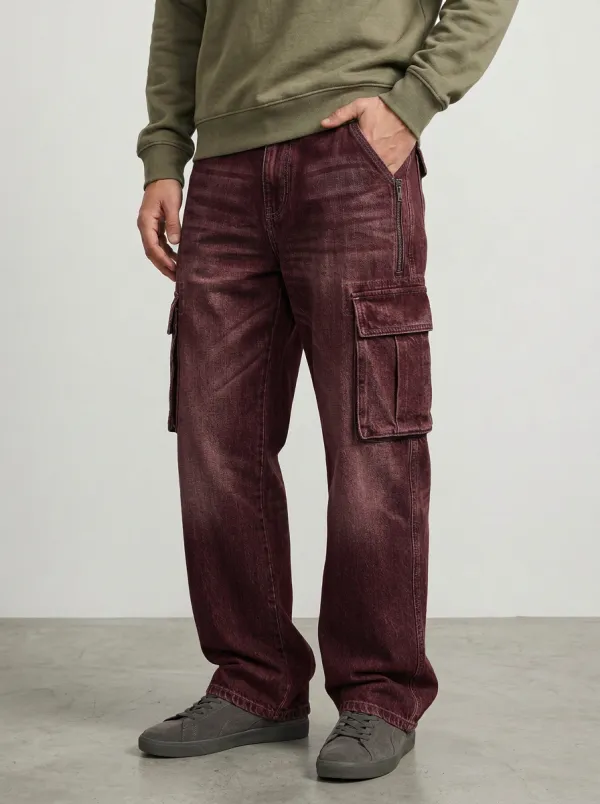 Men's Mid-Wash Cargo Pants