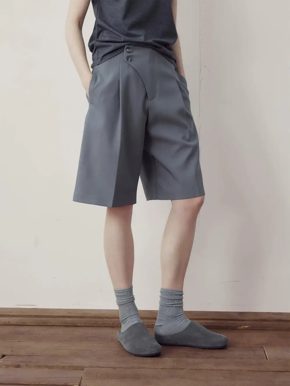 Side Button Shorts