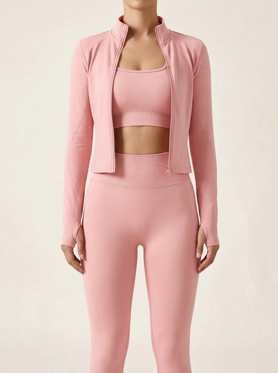 Athletic Fit Women's Three Piece Activewear Set