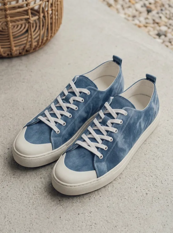 Ink Wash Watercolor Canvas Sneakers
