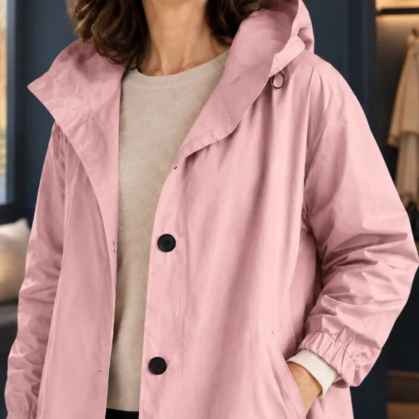 Hooded Longline Relaxed Overcoat