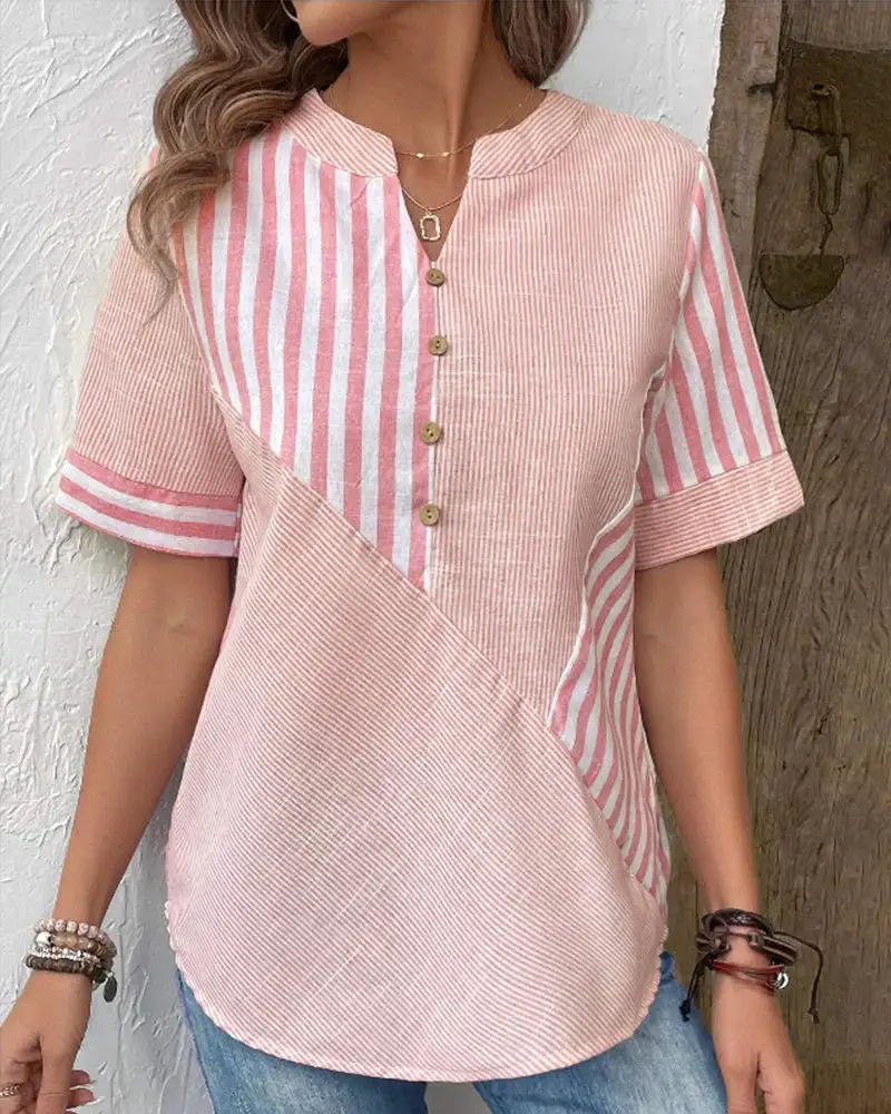 Relaxed Striped Blouse